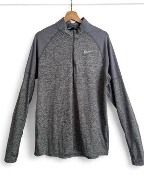 Men’s Nike Grey Heather Quarter-Zip Dri-Fit
